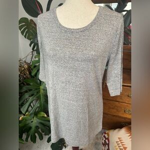 Duluth Trading Co womens gray 100% cotton short sleeve t-shirt size large